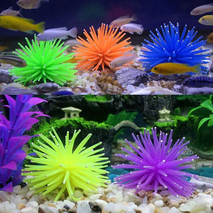 Aquarium Articles Decoration TPR Simulation Sea Urchin Ball Coral with Point, Size: S, Diameter: 7cm(Purple) - free shipping - PMc TechLife - Order now!