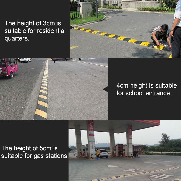 Pair Of Special Round Heads For Rubber Speed Bumps, Diameter: 40cm - Speed Bumps by PMC TechLife | Online Shopping South Africa | PMC TechLife | Buy Now Pay Later Mobicred