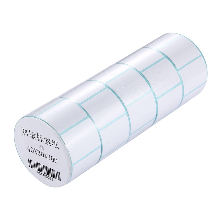 5 PCS 40*30mm 700 Label Thermal Sticker Barcode Papers - Printer Accessories by PMC TechLife | Online Shopping South Africa | PMC TechLife | Buy Now Pay Later Mobicred