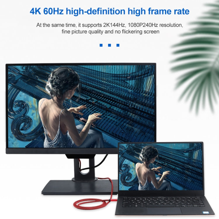 4K 60Hz USB-C / Type-C Male to DisplayPort Male HD Adapter Cable - by PMC Jewellery | Online Shopping South Africa | PMC Jewellery | Buy Now Pay Later Mobicred