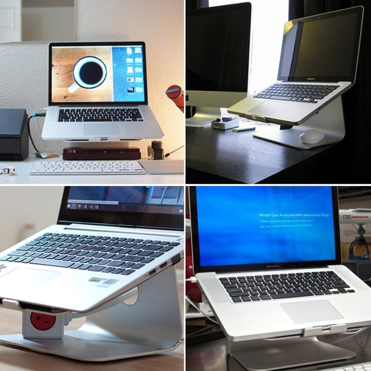 SOPI ZJ-001 Rotation Style Aluminum Cooling Stand for Laptop, Suitable for Mac Air, Mac Pro, iPad, and Other Laptops (Silver) - Laptop Stand by PMC Jewellery | Online Shopping South Africa | PMC Jewellery | Buy Now Pay Later Mobicred
