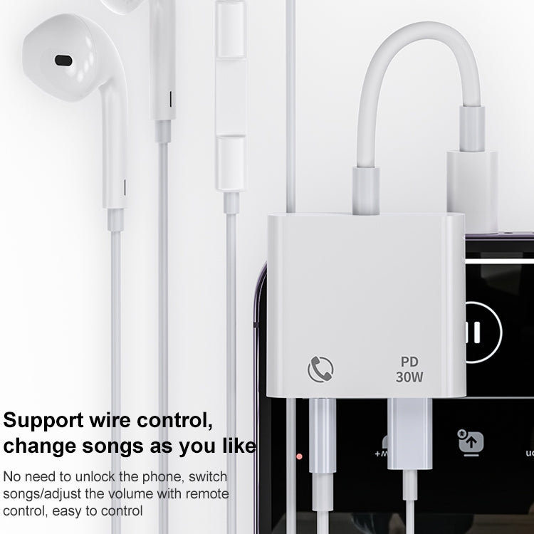 R-PCB-P1 30W 8 Pin to Type-C + 3.5mm Charging & Audio Converter - Converter & Adapter by PMC Jewellery | Online Shopping South Africa | PMC Jewellery | Buy Now Pay Later Mobicred