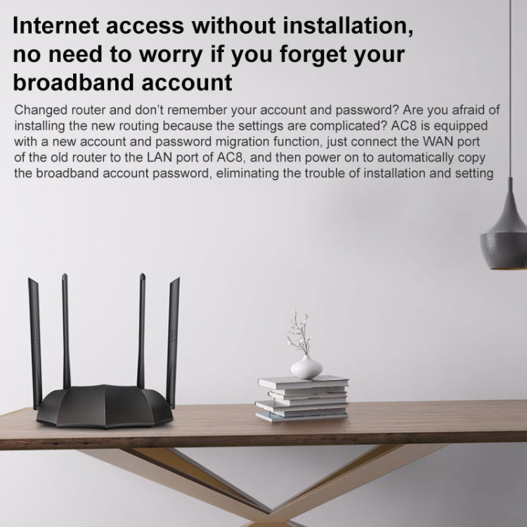 Tenda AC8 AC1200 2.4 / 5GHz Dual-Band Gigabit Port Wireless Router - free shipping - PMC Jewellery - Order now!