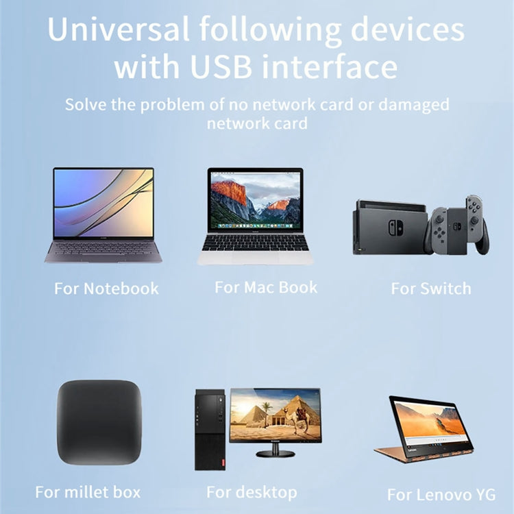 BYL-2207 2 in 1 USB + Type-C to RJ45 Docking Station HUB Adapter - Cable & Adapters by PMC Jewellery | Online Shopping South Africa | PMC Jewellery | Buy Now Pay Later Mobicred