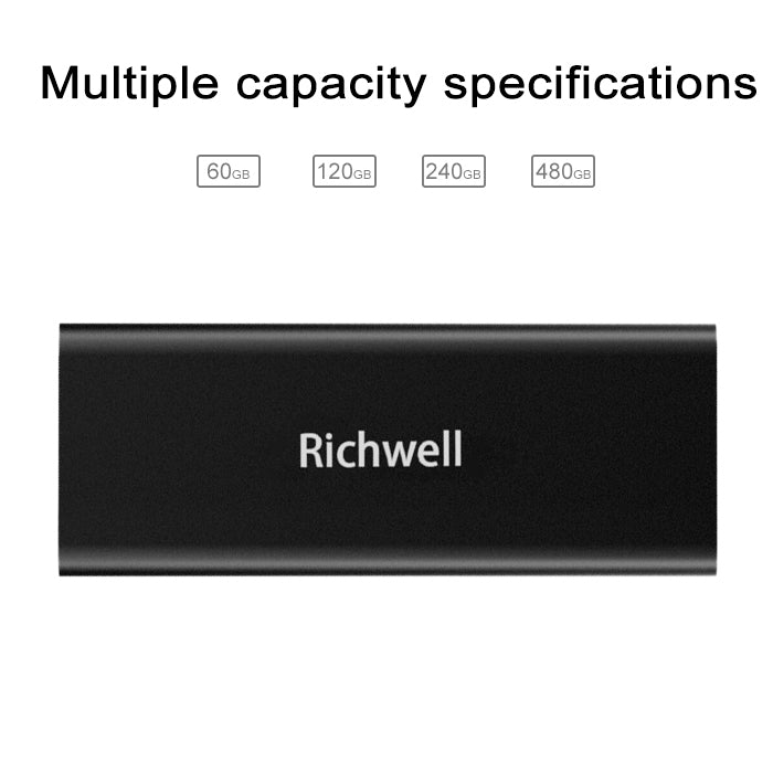 Richwell SSD R280-SSD-240GB 240GB Mobile Hard Disk Drive for Desktop PC(Black) - free shipping - PMC Jewellery - Order now!
