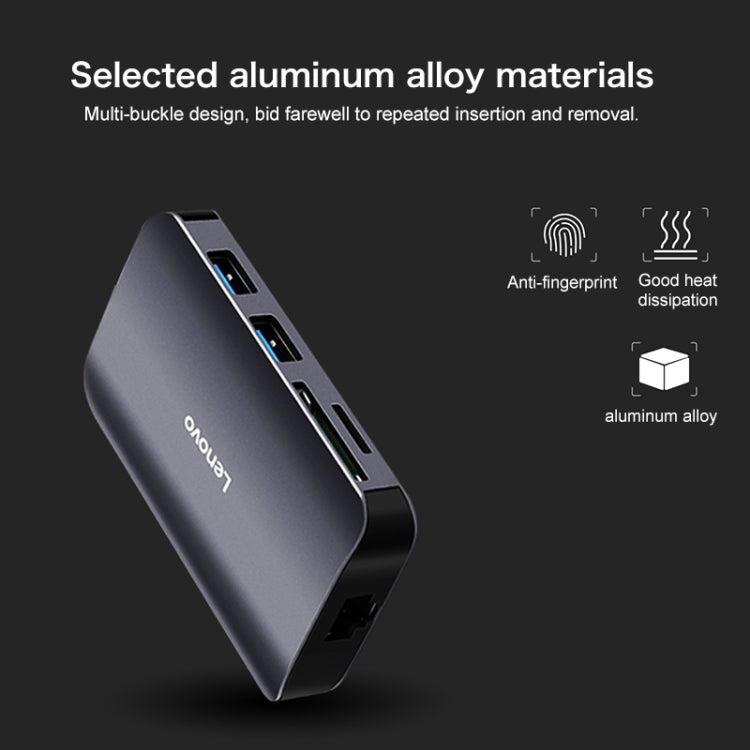 Lenovo F1-C08 8 In 1 Type-C / USB-C to HDMI Multi-function Converter Hub - free shipping - PMC Jewellery - Order now!