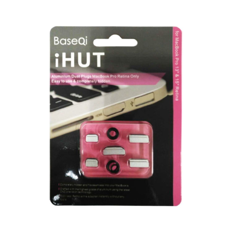 BASEQI iHUT-100 Hidden Aluminum Alloy Anti Dust Plug for Macbook Pro Retina 13.3 / 15 inch Laptops - Others Accessories by PMC Jewellery | Online Shopping South Africa | PMC Jewellery | Buy Now Pay Later Mobicred