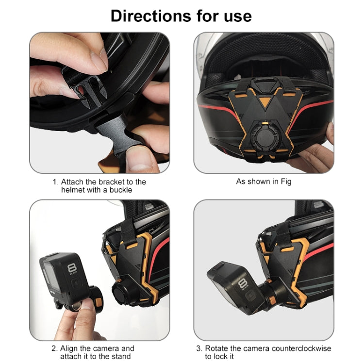 PULUZ Magnetic Quick Release Motorcycle Helmet Chin Strap Mount (Black) - Helmet Mount by PULUZ | Online Shopping South Africa | PMC TechLife | Buy Now Pay Later Mobicred