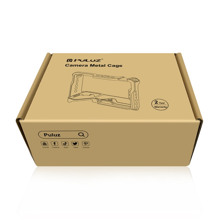 For Canon EOS R7 PULUZ Metal Camera Cage Stabilizer Rig(Black) - free shipping - PMC TechLife - Order now!