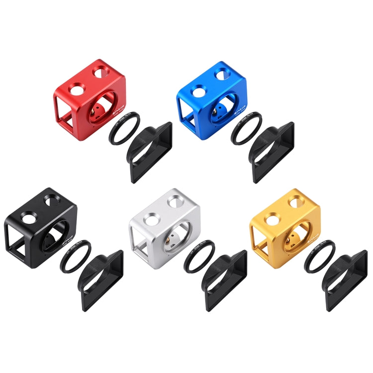PULUZ for Sony RX0 Aluminum Alloy Protective Cage + 37mm UV Filter Lens + Lens Sunshade with Screws and Screwdrivers(Gold) - free shipping - PMC TechLife - Order now!
