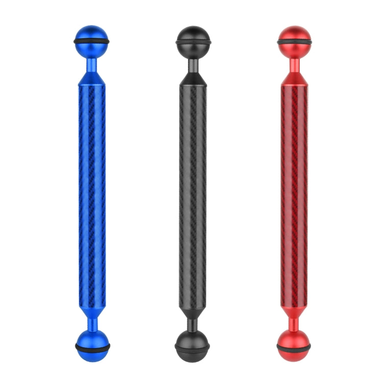 PULUZ 9 inch 23cm Length 20.8mm Diameter Dual Balls Carbon Fiber Floating Arm, Ball Diameter: 25mm(Black) - free shipping - PMC TechLife - Order now!