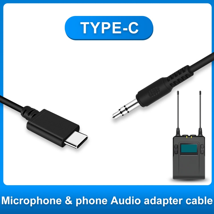 PULUZ 3.5mm TRRS Male to Type-C / USB-C Male Live Microphone Audio Adapter Spring Coiled Cable for Samsung, Huawei and Smartphones, Cable Stretching to 100cm(Black) - Microphone Audio Cable & Connector by PULUZ | Online Shopping South Africa | PMC TechLife | Buy Now Pay Later Mobicred