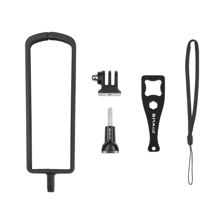 PULUZ PC ABS Plastic Protective Frame for Ricoh Theta SC2, with Adapter Mount & Screw(Black) - Protective Frame by PULUZ | Online Shopping South Africa | PMC TechLife | Buy Now Pay Later Mobicred