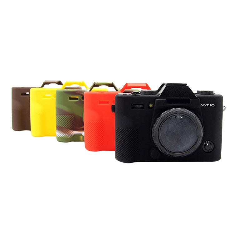PULUZ Soft Silicone Protective Case for FUJIFILM XT10(Coffee) - Protective Case by PULUZ | Online Shopping South Africa | PMC TechLife | Buy Now Pay Later Mobicred