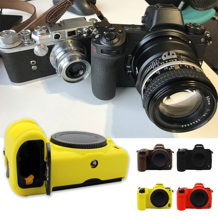 PULUZ Soft Silicone Protective Case for Nikon Z6 / Z7(Coffee) - Protective Case by PULUZ | Online Shopping South Africa | PMC TechLife | Buy Now Pay Later Mobicred