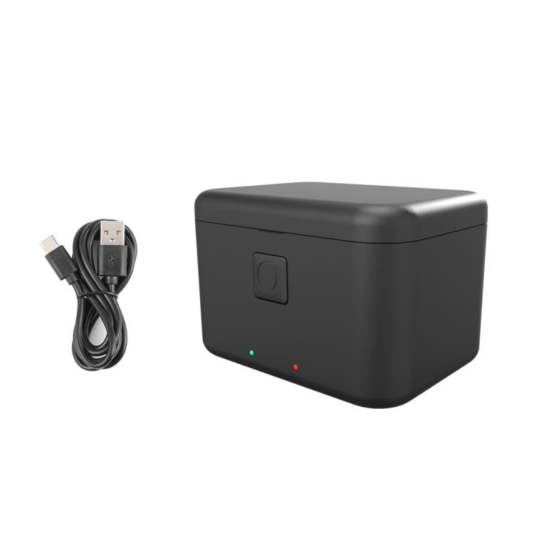 For Insta360 X5 PULUZ Dual-Batteries Charging Box Battery & Memory Card Storage Case (Black) - free shipping - PMC TechLife - Order now!