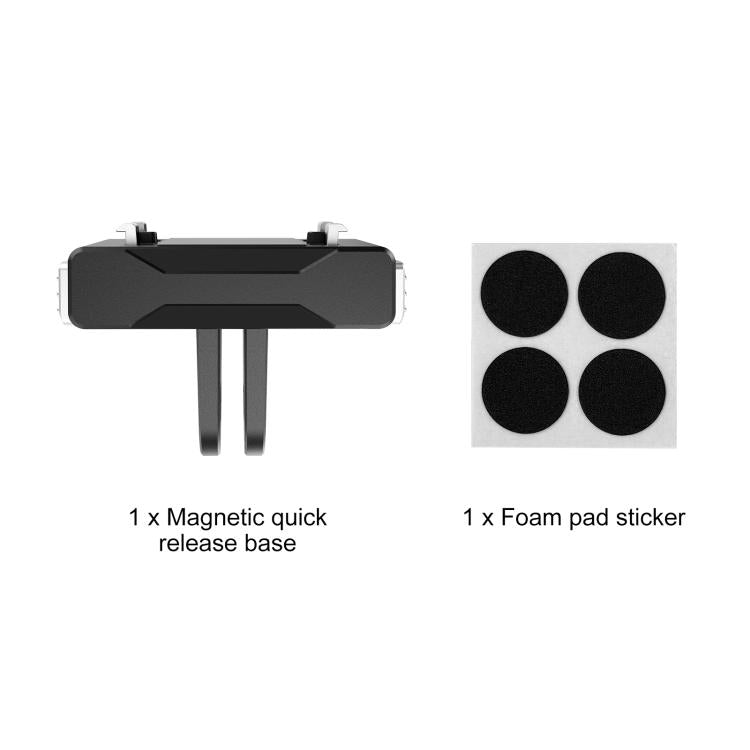 For Insta360 X5 / Ace Pro / Ace Pro 2 PULUZ Magnetic Quick Release Base Mount (Black) - free shipping - PMC TechLife - Order now!
