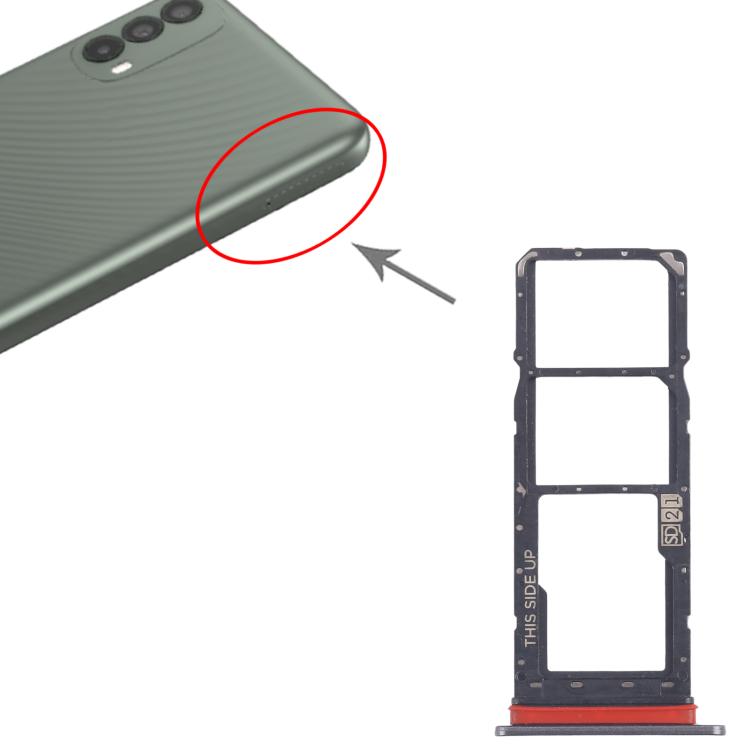 For Motorola Moto E40 10pcs Original SIM Card Tray + SIM Card Tray + Micro SD Card Tray (Grey) - free shipping - PMC TechLife - Order now!