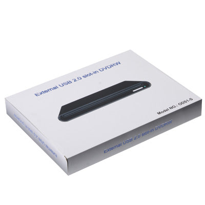 USB 2.0 Slim Aluminum Alloy Portable Slot-in External DVD-RW Drive, Plug and Play - Rewritable Drive by PMC Jewellery | Online Shopping South Africa | PMC Jewellery | Buy Now Pay Later Mobicred