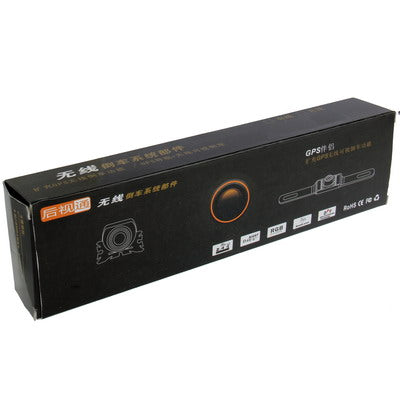 6 LED IR Infrared Waterproof Night Vision Wireless License Plate Frame Astern Backsight Rear View Camera , Support Installed in Car DVD Navigator or Car Monitor , Wide Viewing Angle: 140 degree (WD001)(Black) - Rear View Cameras by PMC TechLife | Online Shopping South Africa | PMC TechLife | Buy Now Pay Later Mobicred