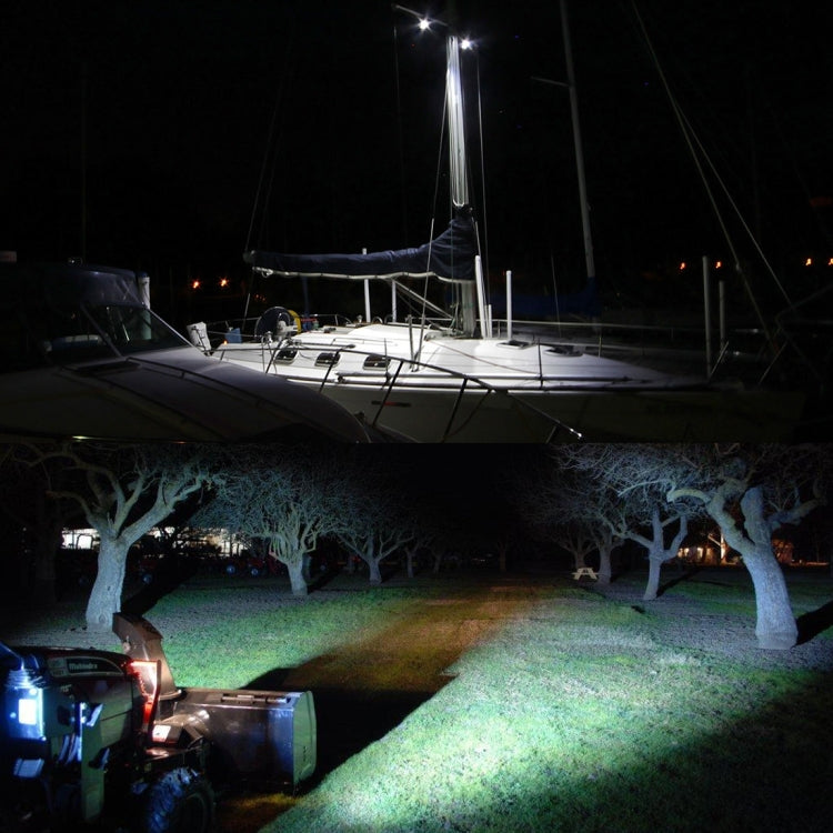 18W 6 LED White Light Floodlight Engineering Lamp / Waterproof IP67 SUVs Light, DC 10-30V(Black) - Work Lights by PMC TechLife | Online Shopping South Africa | PMC TechLife | Buy Now Pay Later Mobicred