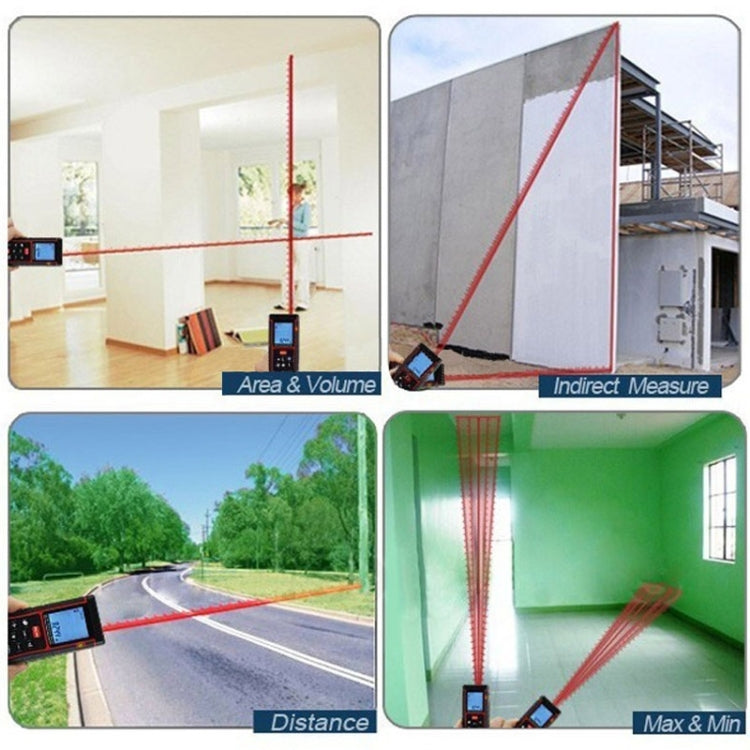 RZ-A40 1.9 inch LCD 40m Hand-held Laser Distance Meter with Level Bubble - Laser Rangefinder by PMC TechLife | Online Shopping South Africa | PMC TechLife | Buy Now Pay Later Mobicred