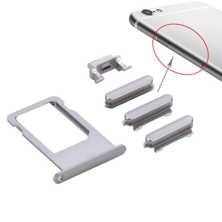 Card Tray for iPhone 6s Plus(Grey) - iPhone 6S/6S Plus Parts by PMc TechLife | Online Shopping South Africa | PMc TechLife | Buy Now Pay Later Mobicred