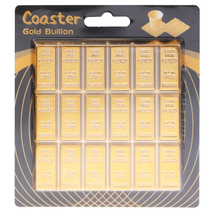 Creative Gold Bar Shaped Anti-slip Heat Insulation Mat for Dishware - Insulation by PMC TechLife | Online Shopping South Africa | PMC TechLife | Buy Now Pay Later Mobicred