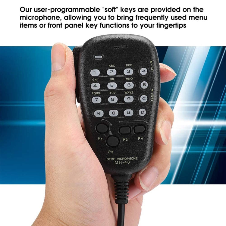 MH-48A6J DTMF Microphone for Yaesu MH-48A6J FT-7800R FT-8800 FT-8900R Radio(Black) - free shipping - PMC TechLife - Order now!