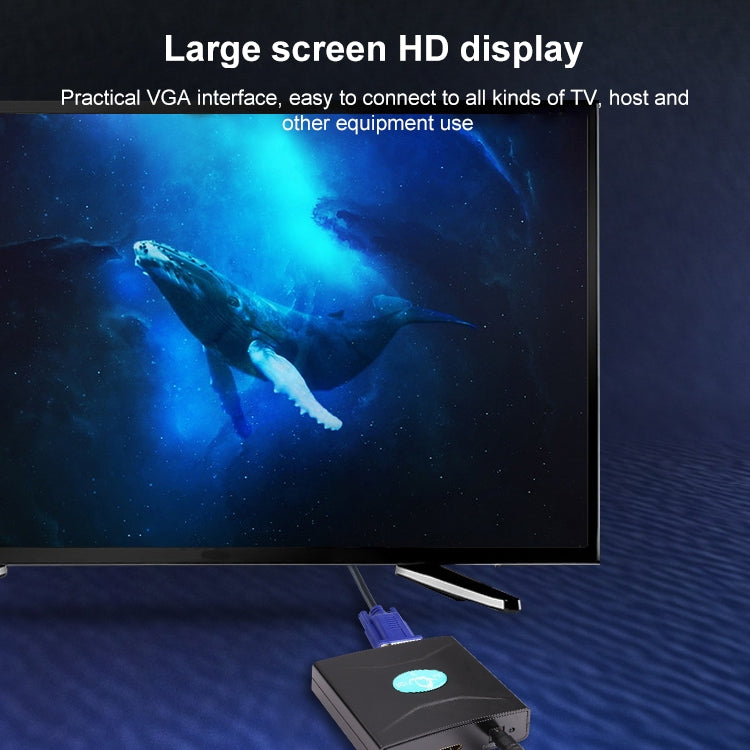 VGA to HDMI Converter with Audio (FY1316)(Black) - VGA Converter by PMC Jewellery | Online Shopping South Africa | PMC Jewellery | Buy Now Pay Later Mobicred