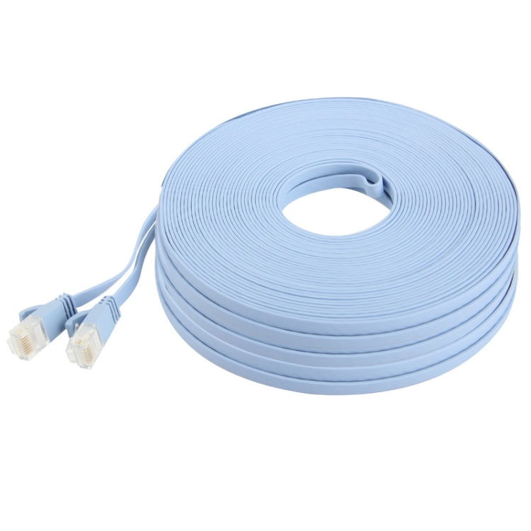 CAT6a Ultra-thin Flat Ethernet Network LAN Cable, Length: 50m (Baby Blue) - Lan Cable and Tools by PMC Jewellery | Online Shopping South Africa | PMC Jewellery | Buy Now Pay Later Mobicred