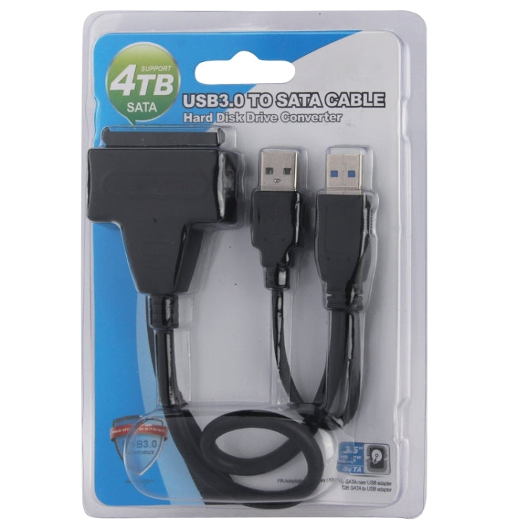 USB 2.0 / USB 3.0 To SATA Cable with 2.5 inch HDD Protection Box, Support up to 4TB Speed - eSATA & SATA & IDE by PMC Jewellery | Online Shopping South Africa | PMC Jewellery | Buy Now Pay Later Mobicred