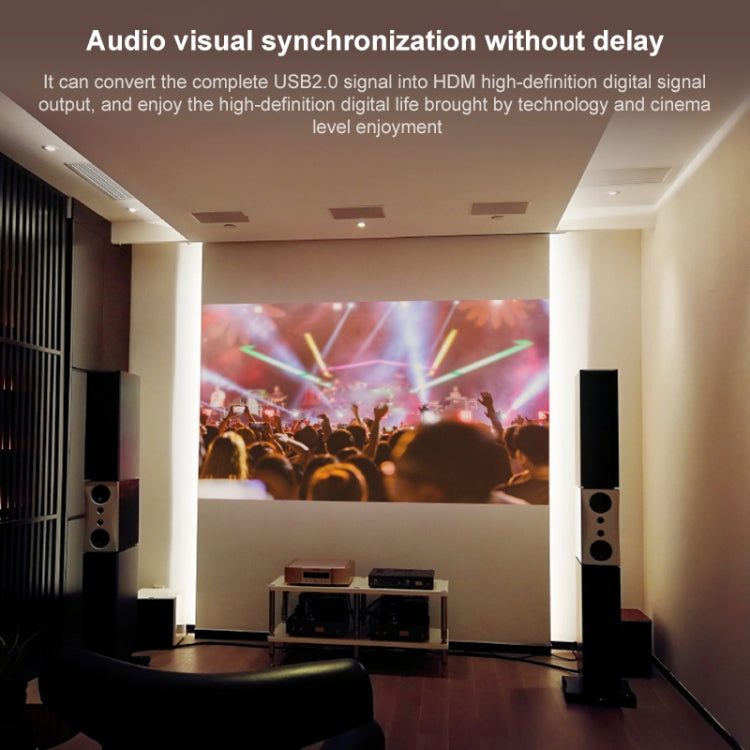 USB 2.0 to HDMI HD Video Leader Converter for HDTV, Support Full HD 1080P - Converter by PMC Jewellery | Online Shopping South Africa | PMC Jewellery | Buy Now Pay Later Mobicred