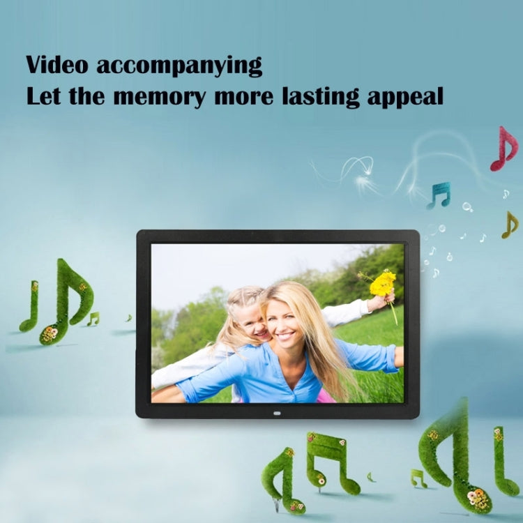 17 inch HD 1080P LED Display Multi-media Digital Photo Frame with Holder & Music & Movie Player, Support USB / SD / MS / MMC Card Input(Black) - 15 inch Above by PMC TechLife | Online Shopping South Africa | PMC TechLife | Buy Now Pay Later Mobicred
