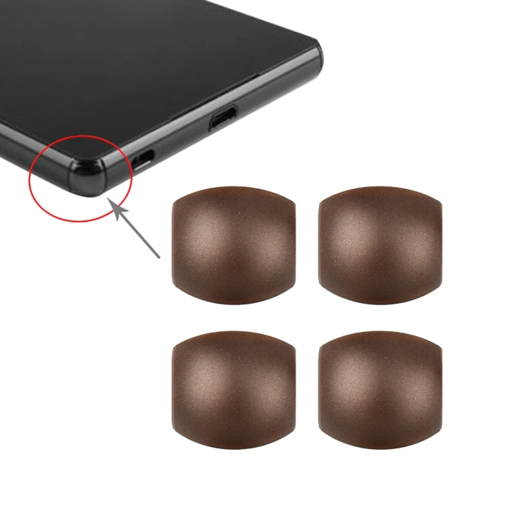 4 PCS Front Bezel Edge for Sony Xperia Z3(Coffee) - Others by PMc TechLife | Online Shopping South Africa | PMc TechLife | Buy Now Pay Later Mobicred
