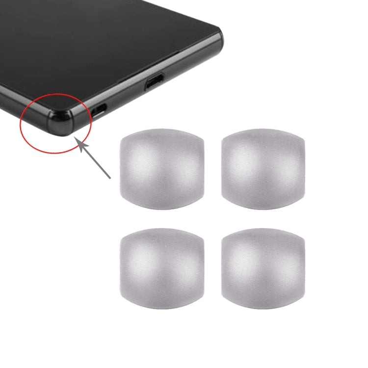 4 PCS Front Bezel Edge for Sony Xperia Z3(Silver) - Others by PMc TechLife | Online Shopping South Africa | PMc TechLife | Buy Now Pay Later Mobicred