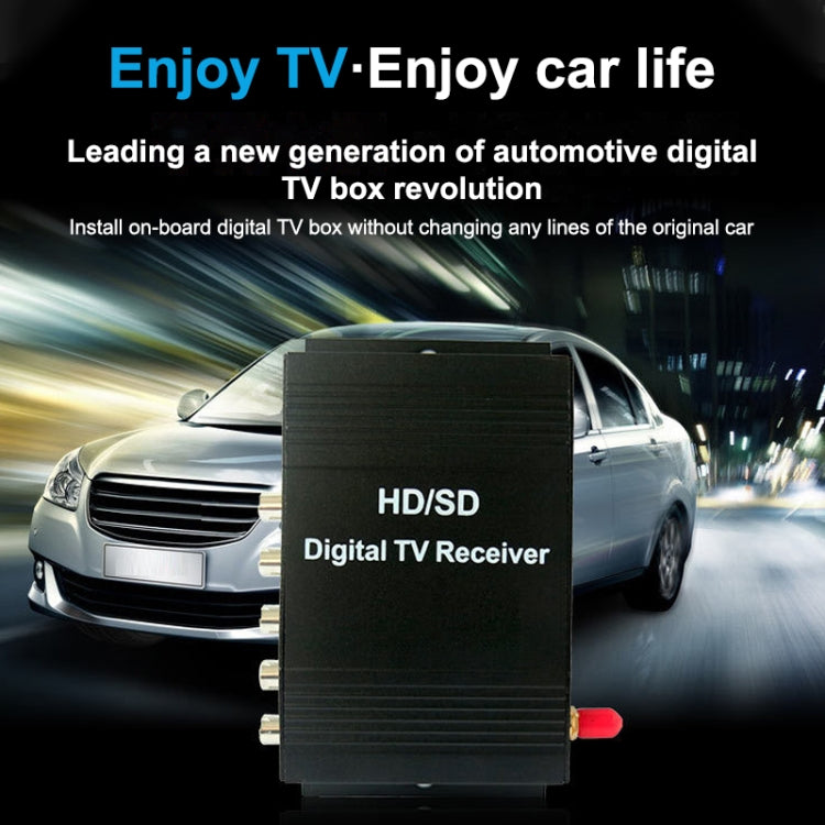 High Speed ISDB-T Mobile Digital Car TV Receiver, Suit for Brazil / Peru / Chile etc. South America Market(Black) - DVB-T & Analog Solutions by PMC TechLife | Online Shopping South Africa | PMC TechLife | Buy Now Pay Later Mobicred