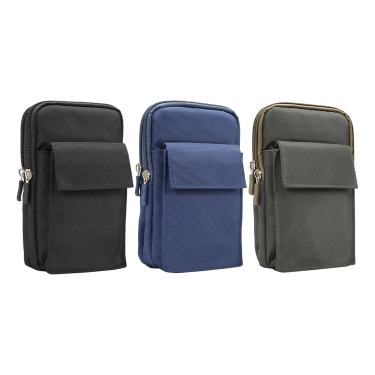 6.4 inch and Below Universal Polyester Men Vertical Style Case Shoulder Carrying Bag with Belt Hole & Climbing Buckle, For iPhone, Samsung, Sony, Huawei, Meizu, Lenovo, ASUS, Oneplus, Xiaomi, Cubot, Ulefone, Letv, DOOGEE, Vkworld, and other (Black) - More iPhone Cases by PMC TechLife | Online Shopping South Africa | PMC TechLife | Buy Now Pay Later Mobicred
