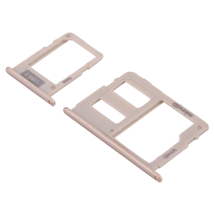 For Galaxy J3 (2017) Single SIM / J330 & J5 (2017) Single SIM / J530 & J7 (2017) Single SIM / J730 SIM Card Tray + Micro SD Card Tray (Gold) - free shipping - PMc TechLife - Order now!