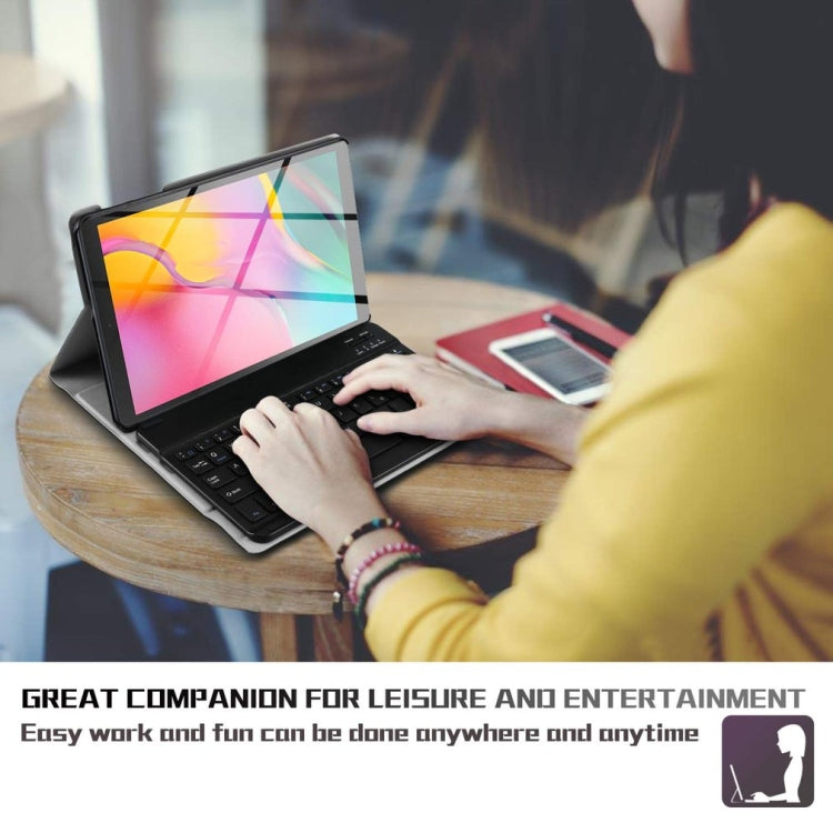 Ultra-thin Detachable Magnetic Bluetooth Keyboard Leather Tablet Case for Galaxy Tab A 8.0 2019 P200 / P205, with Holder(Black) - free shipping - PMC TechLife - Order now!