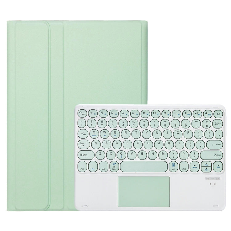 For iPad 11 2025 / 10th Gen 10.9 2022 YA10B-A Lambskin Texture Bluetooth Touch Keyboard Leather Tablet Case with Pen Slot (Green) - Universal by PMC TechLife | Online Shopping South Africa | PMC TechLife | Buy Now Pay Later Mobicred