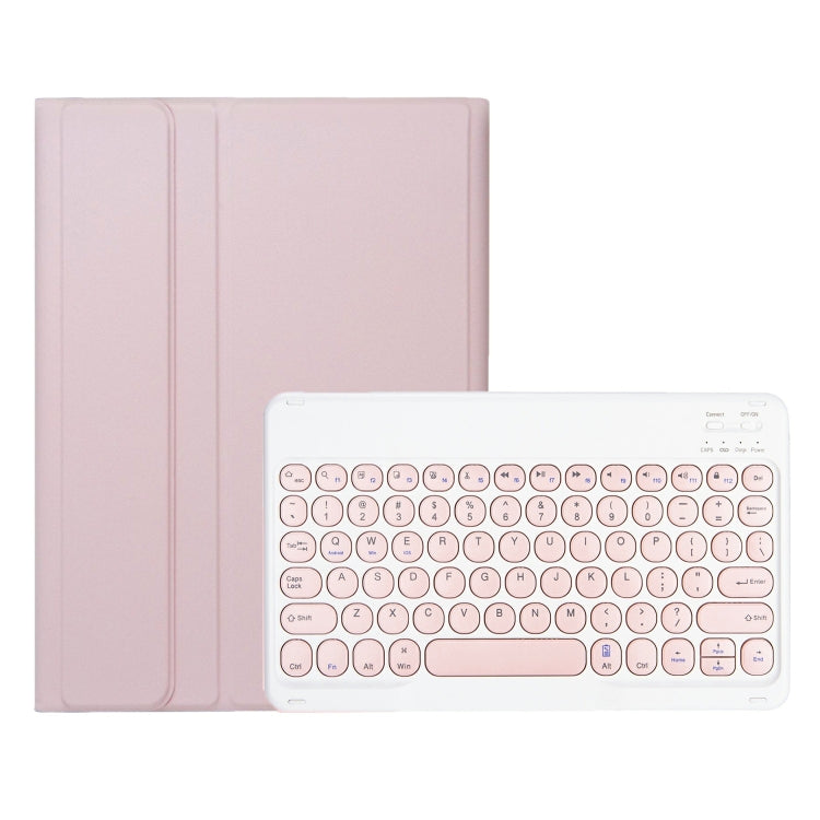 For iPad 10th Gen 10.9 2022 YA10B Lambskin Texture Bluetooth Keyboard Leather Tablet Case with Pen Slot (Pink) - Universal by PMC TechLife | Online Shopping South Africa | PMC TechLife