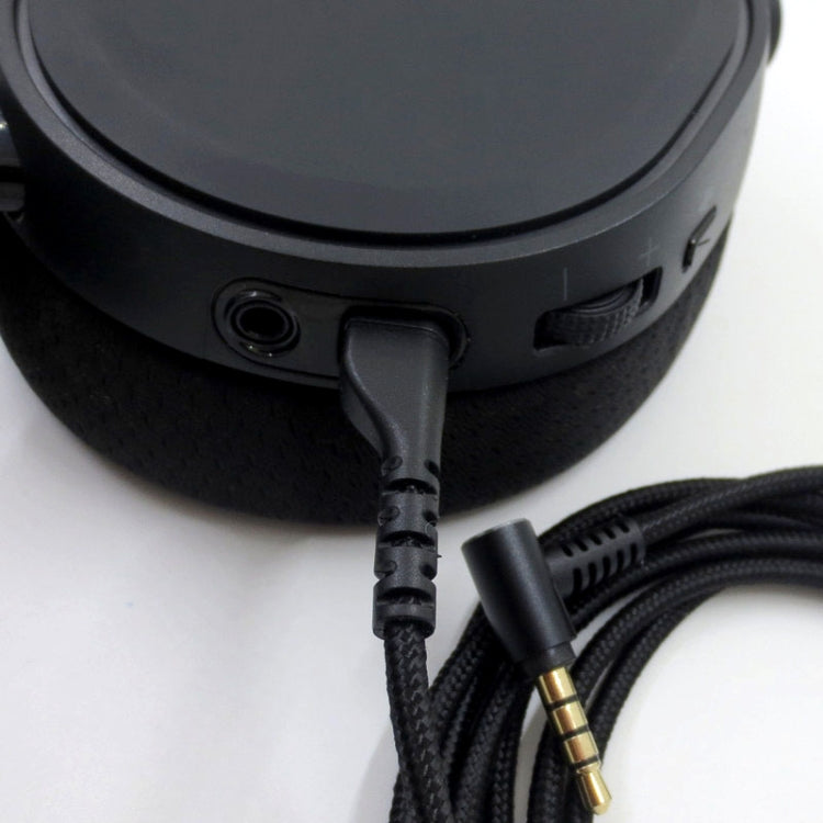 ZS0169 USB Braided Headphone Audio Cable for SteelSeries Arctis 3 / 5 / 7 / Pro(Black) - Headset Accessories by PMC TechLife | Online Shopping South Africa | PMC TechLife | Buy Now Pay Later Mobicred