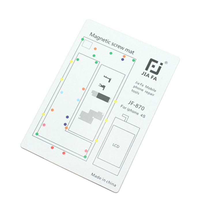 JIAFA Magnetic Screws Mat for iPhone 4S - free shipping - PMC TechLife - Order now!
