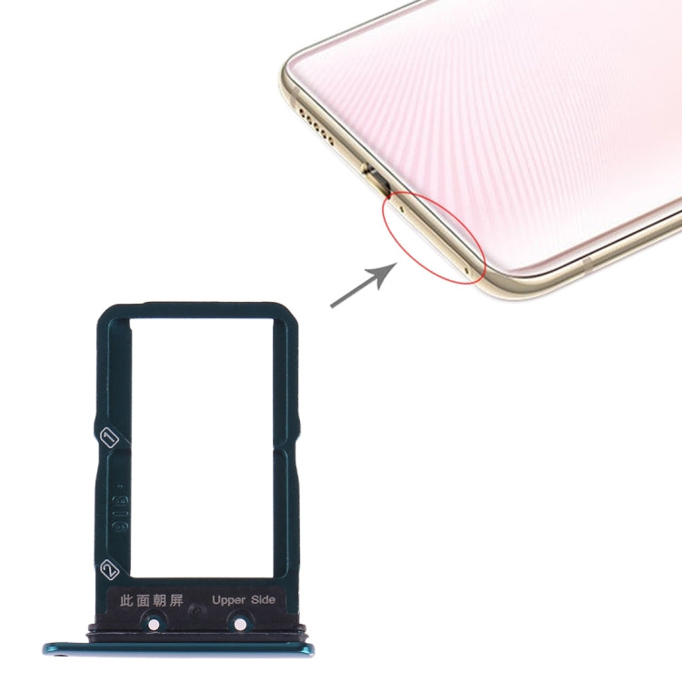 For Vivo X27 SIM Card Tray + SIM Card Tray (Green) - free shipping - PMc TechLife - Order now!