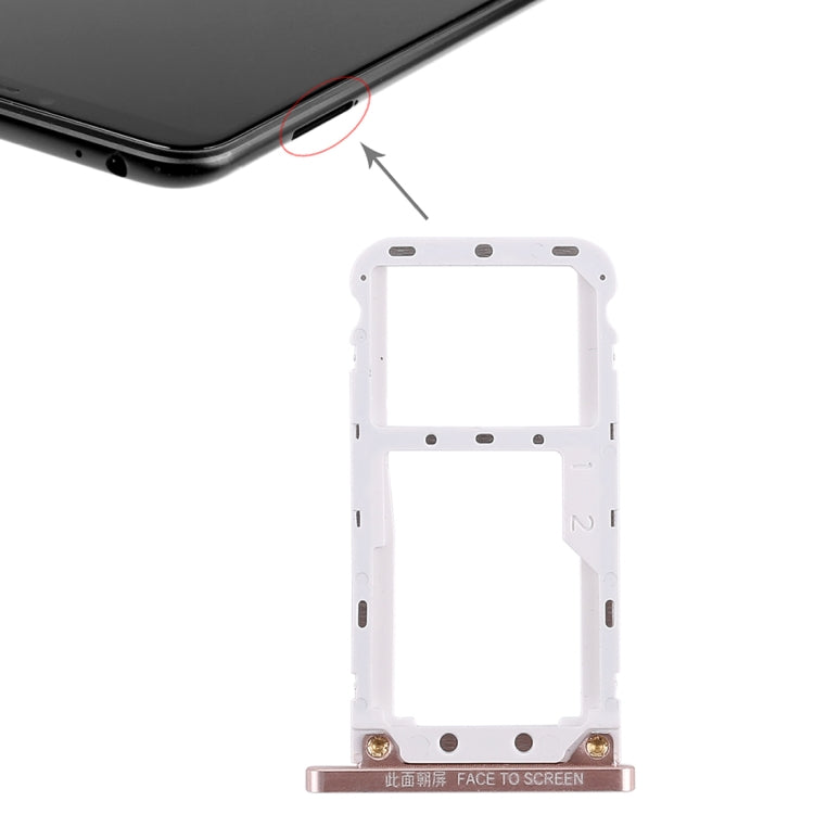 SIM Card Tray for Xiaomi Mi Max 3(Gold) - Card Tray by PMc TechLife | Online Shopping South Africa | PMc TechLife | Buy Now Pay Later Mobicred