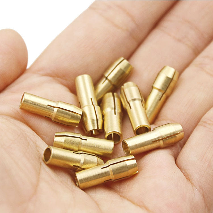 10 PCS Three-claw Copper Clamp Nut for Electric Mill Fittings���Bore diameter: 0.8mm - Hex Key & Spanner by PMC TechLife | Online Shopping South Africa | PMC TechLife | Buy Now Pay Later Mobicred