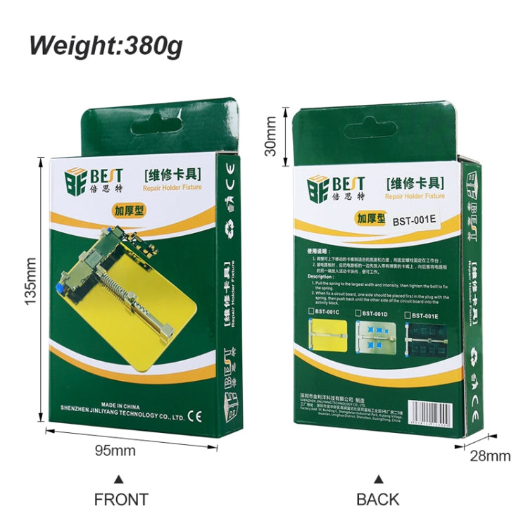 BST- 001C Stainless Steel Circuit Board soldering desoldering PCB Repair Holder Fixtures Cell Phone Repair Tool(Gold) - Repair Fixture by BEST | Online Shopping South Africa | PMC TechLife | Buy Now Pay Later Mobicred