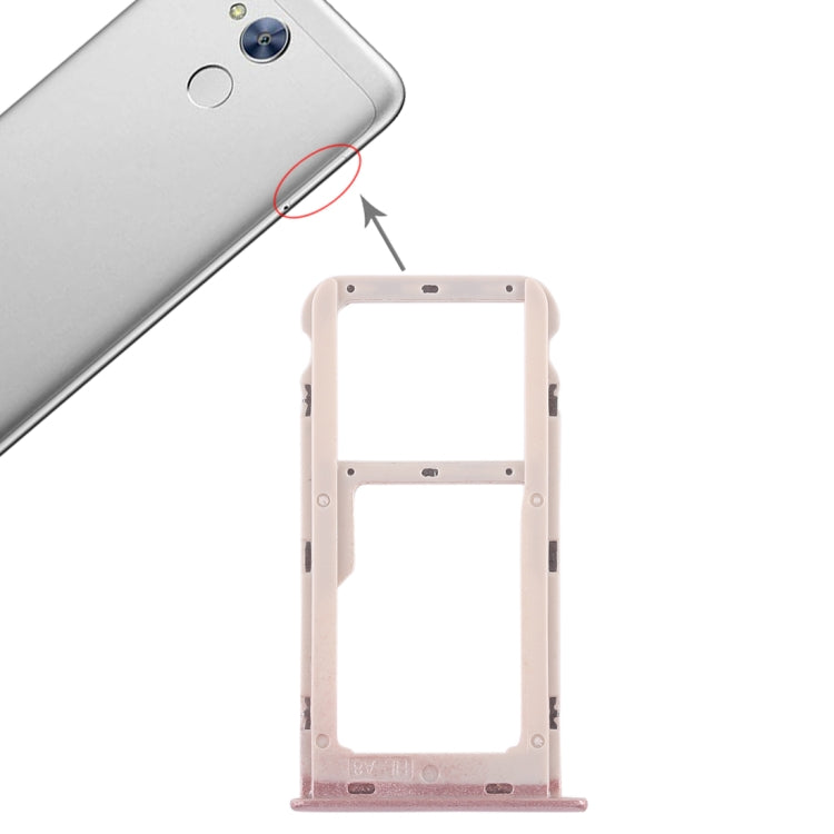 SIM Card Tray + SIM Card Tray / Micro SD Card Tray for Huawei Honor 6A (Pink) - free shipping - PMc TechLife - Order now!