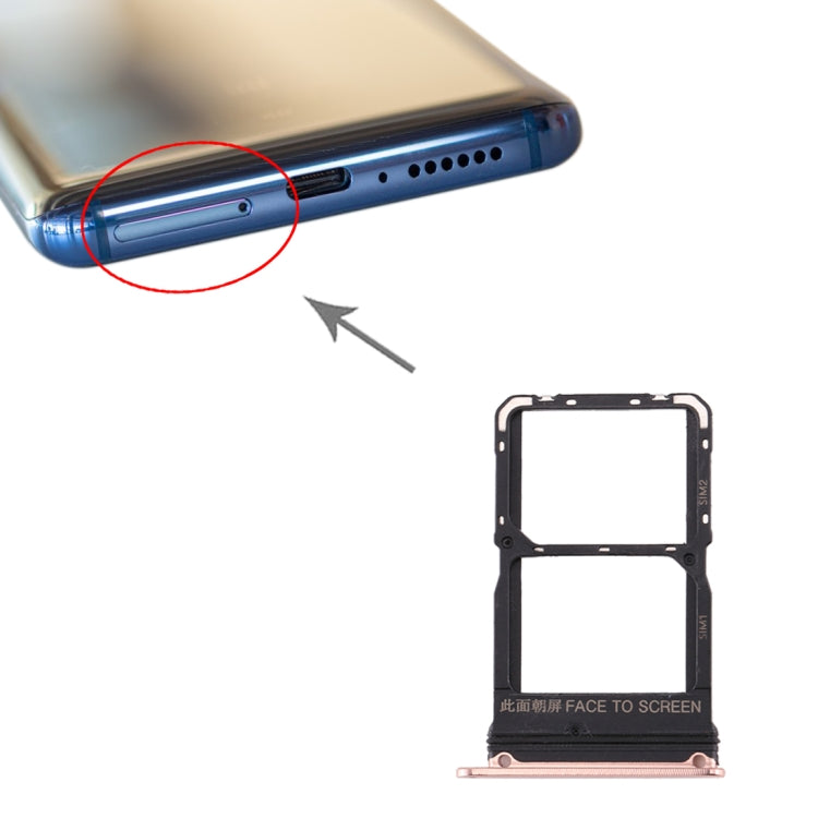 SIM Card Tray + SIM Card Tray for Xiaomi Mi 10(Gold) - Card Tray by PMc TechLife | Online Shopping South Africa | PMc TechLife | Buy Now Pay Later Mobicred